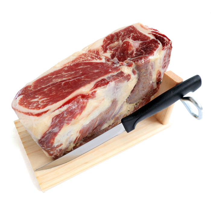 アンブロシア / 【台とナイフ付!スペイン産ミニ生ハム原木! 】ミニハモンセラーノ 1kg